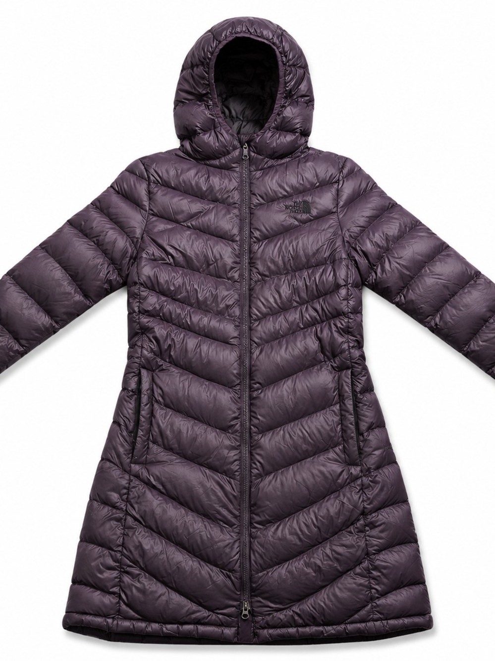 The North Face Women’s Medium 550-Fill Down Long Hooded Puffer Coat Brown